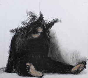 Annie Kurkdjian - Fusain sur papier