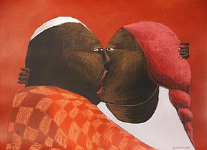 Annie Kurkdjian - Acrylique et pastel sur carton