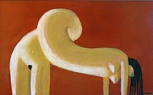 Annie Kurkdjian - Acrylique et pastel sur carton
