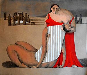 Annie Kurkdjian - Mixed media sur papier