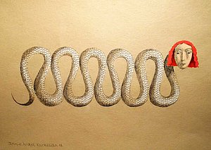 Annie Kurkdjian - Mixed media sur carton