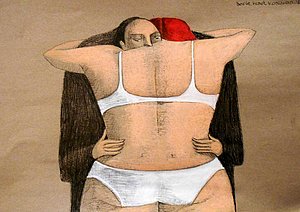 Annie Kurkdjian - Mixed media sur carton