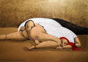Annie Kurkdjian - Mixed media sur carton