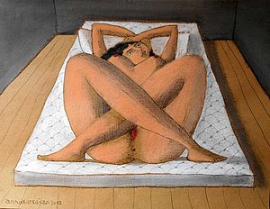 Annie Kurkdjian - Mixed media sur carton