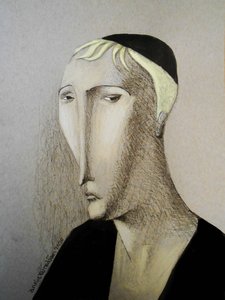 Annie Kurkdjian - Mixed media sur papier