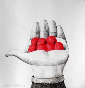Annie Kurkdjian - Mixed media sur papier
