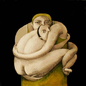 Annie Kurkdjian - Mixed media sur papier