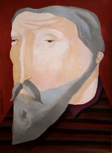 Annie Kurkdjian - Huile sur Carton