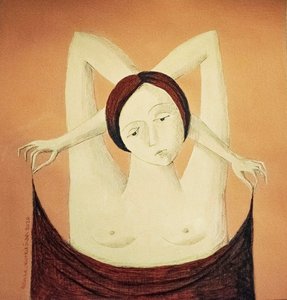 Annie Kurkdjian - Mixed media sur carton