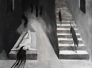 Annie Kurkdjian - Acrylique sur carton