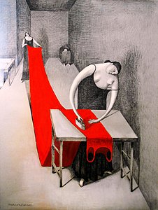 Annie Kurkdjian - Mixed media sur papier