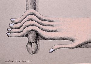 Annie Kurkdjian - Mixed media sur carton