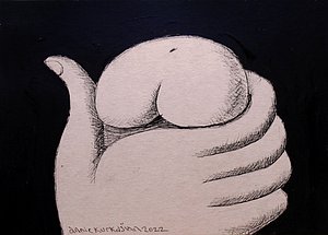 Annie Kurkdjian - Mixed media sur carton