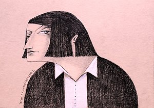 Annie Kurkdjian - Mixed media sur carton
