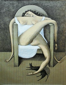 Annie Kurkdjian - Mixed media sur papier