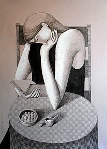 Annie Kurkdjian - Mixed media sur carton