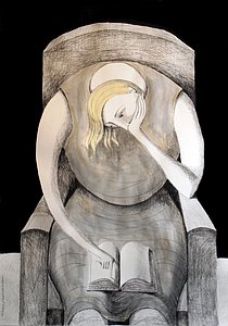 Annie Kurkdjian - Mixed media sur papier