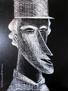 Annie Kurkdjian - Gravure sur carton
