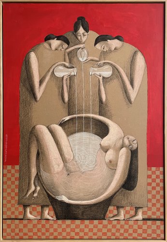 Annie Kurkdjian - Mixed media sur papier