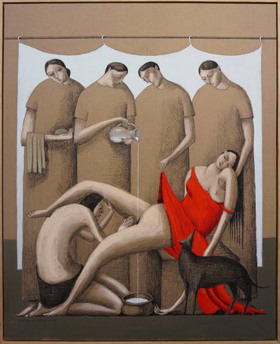 Annie Kurkdjian - Mixed media sur papier