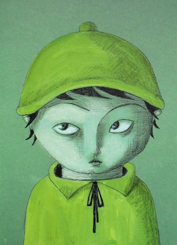 Annie Kurkdjian - Mixed media sur papier