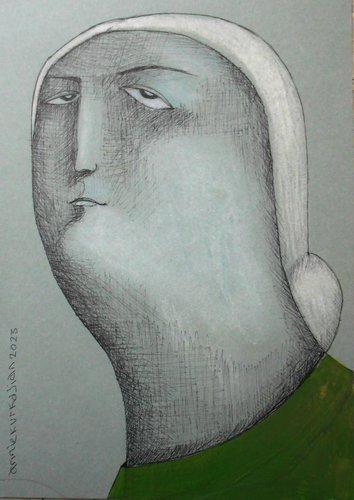 Annie Kurkdjian - Mixed media sur papier