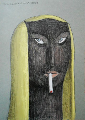 Annie Kurkdjian - Mixed media sur papier