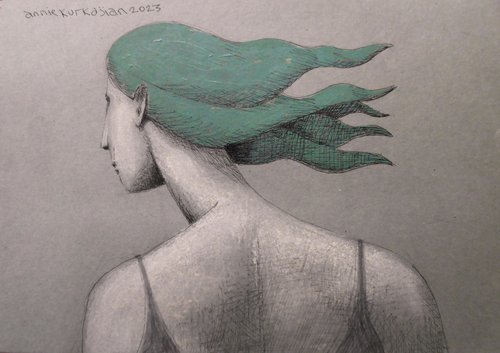 Annie Kurkdjian - Mixed media sur papier