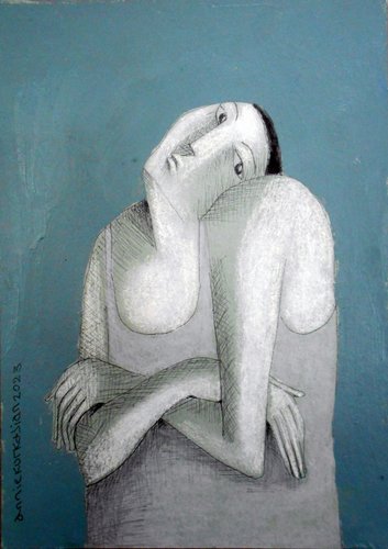 Annie Kurkdjian - Mixed media sur papier