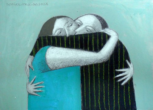 Annie Kurkdjian - Mixed media sur papier