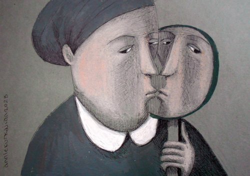 Annie Kurkdjian - Mixed media sur papier