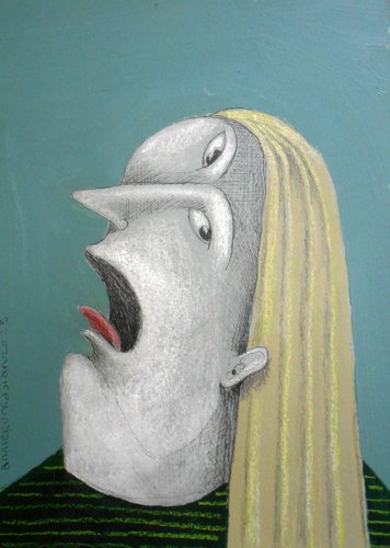 Annie Kurkdjian - Mixed media sur papier