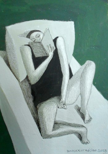 Annie Kurkdjian - Mixed media sur papier