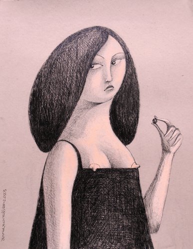 Annie Kurkdjian - Mixed media sur papier
