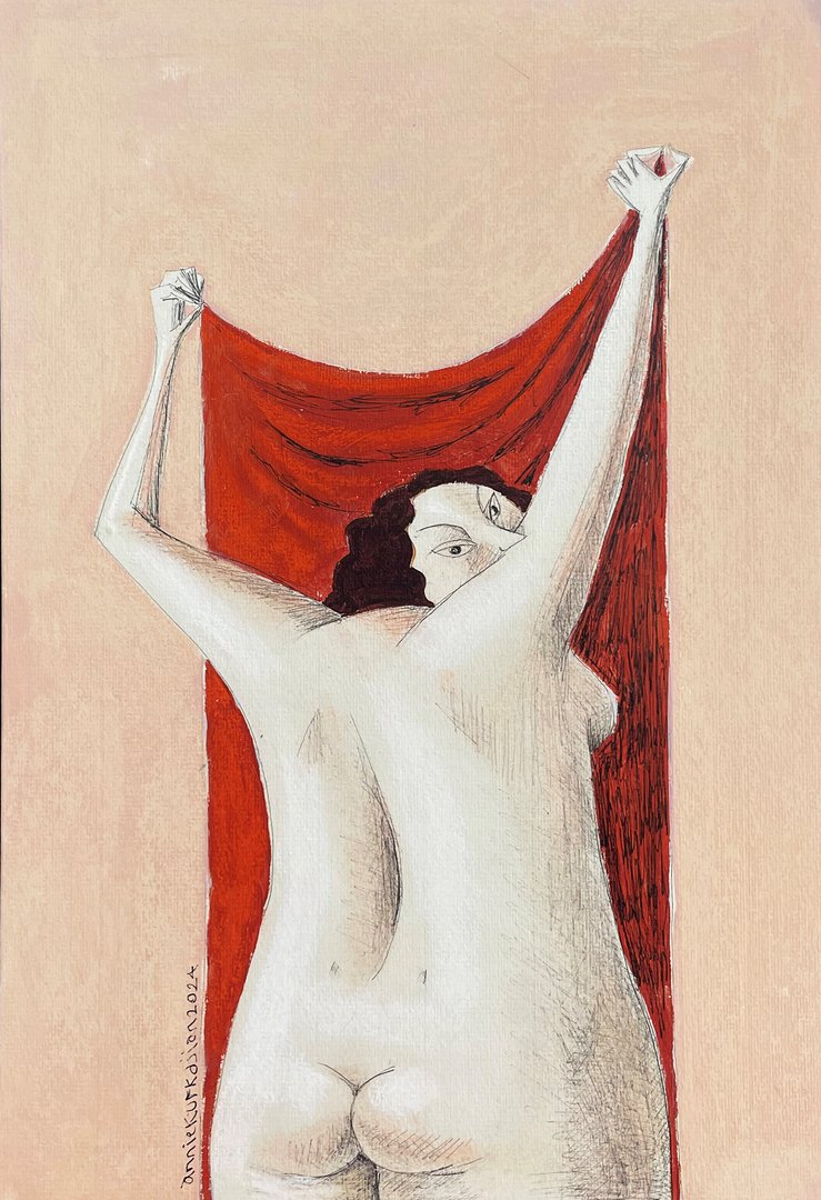 Annie Kurkdjian - Mixed media sur papier