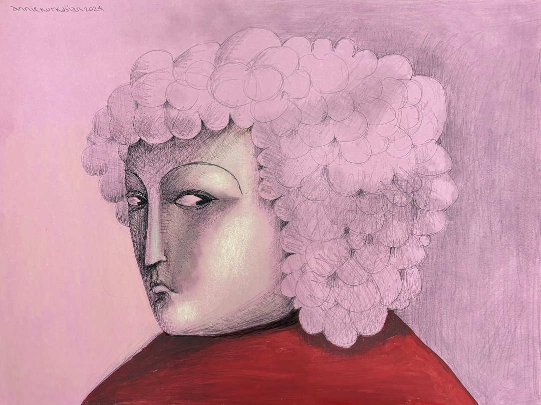 Annie Kurkdjian - Mixed media sur papier