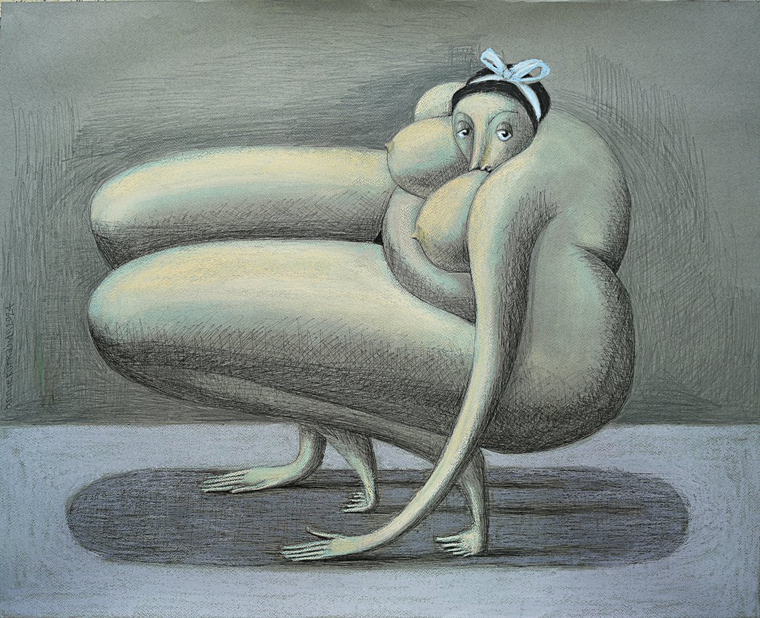 Annie Kurkdjian - Mixed media sur papier