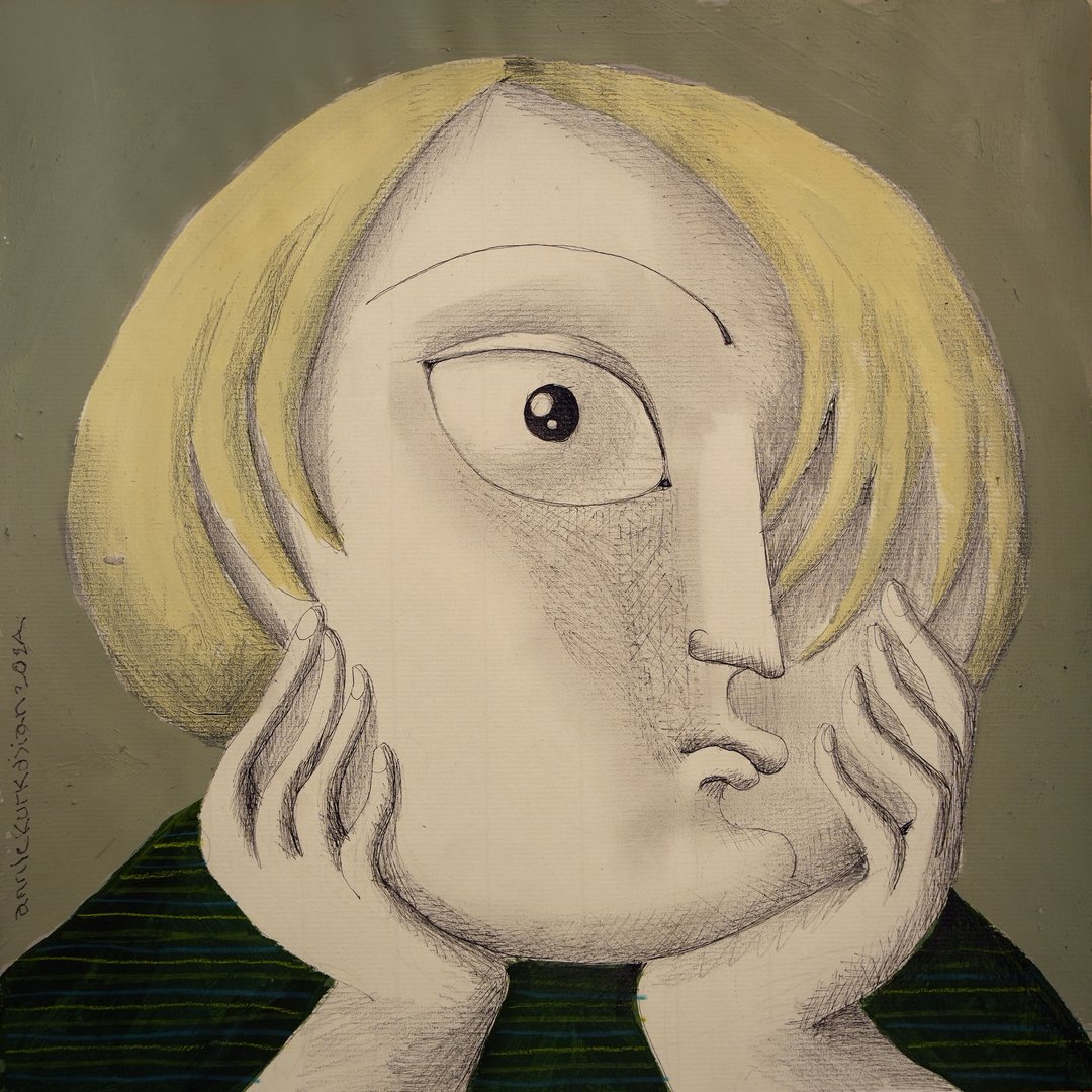 Annie Kurkdjian - Mixed media sur papier
