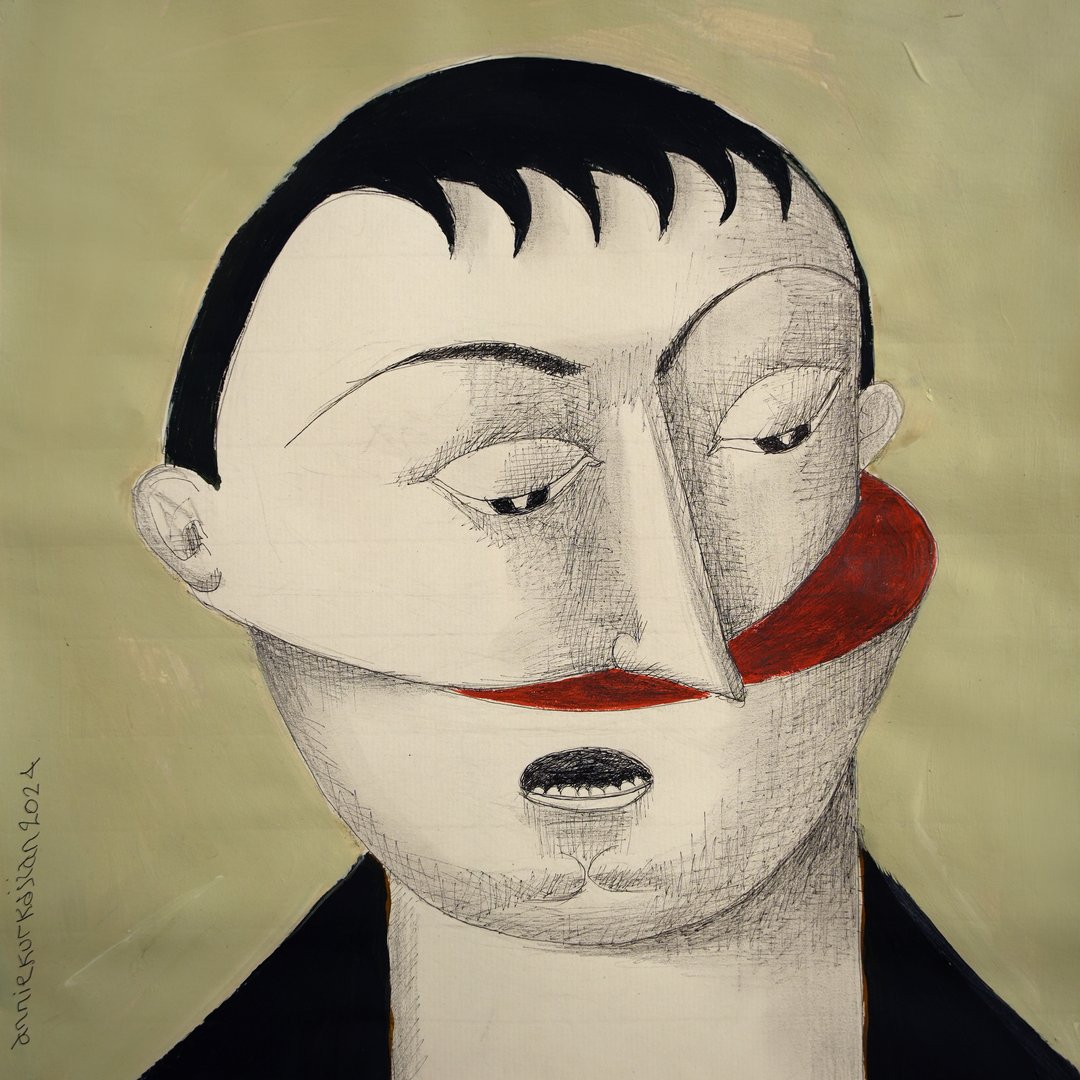 Annie Kurkdjian - Mixed media sur papier