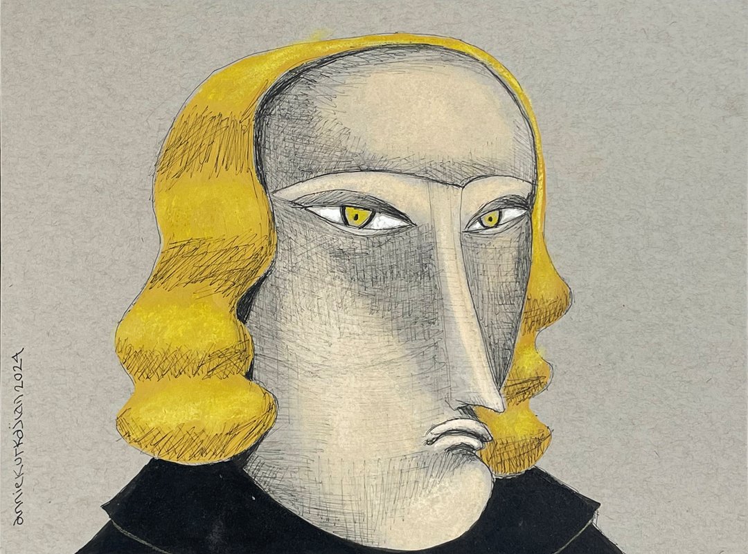 Annie Kurkdjian - Mixed media sur papier