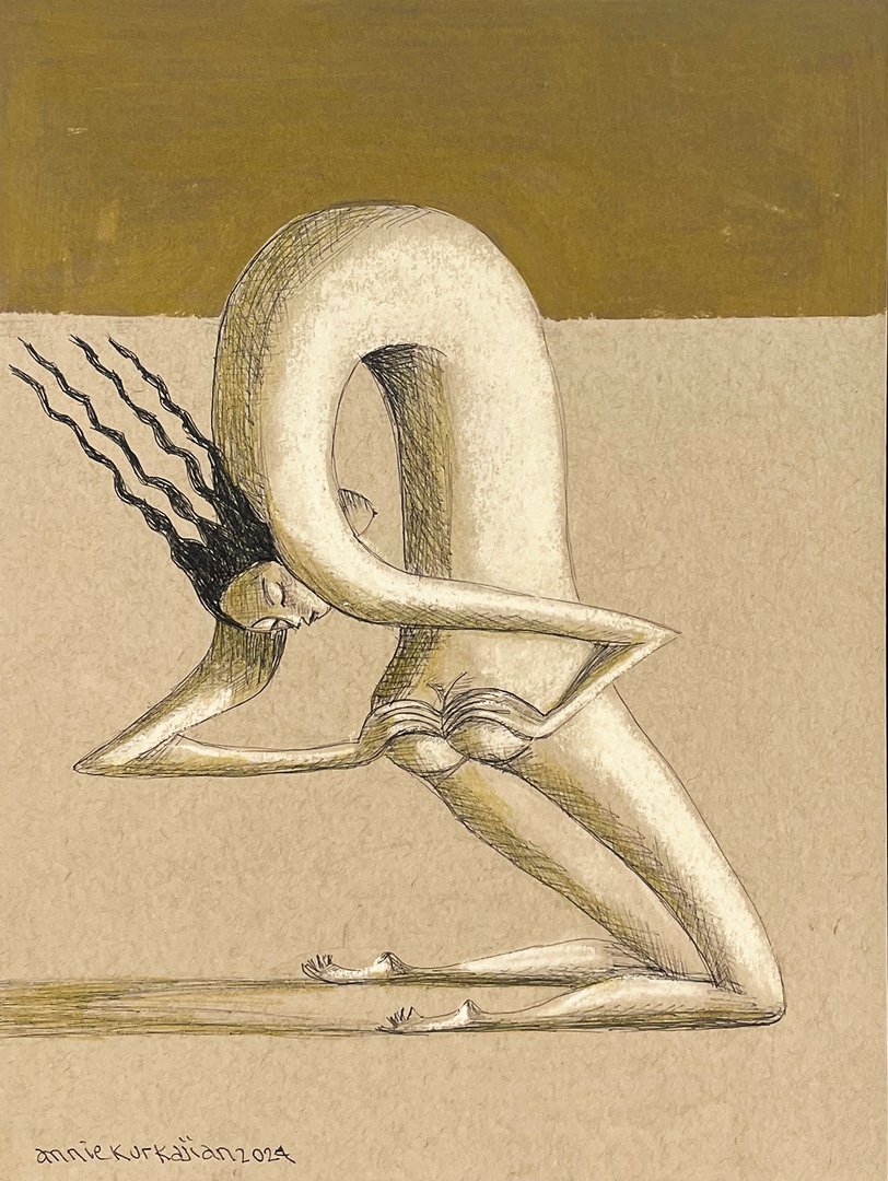 Annie Kurkdjian - Mixed media sur papier