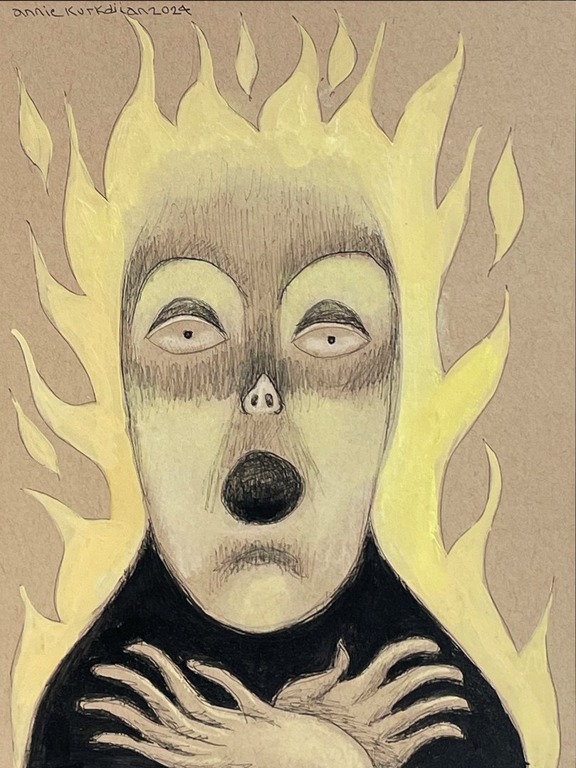Annie Kurkdjian - Mixed media sur papier