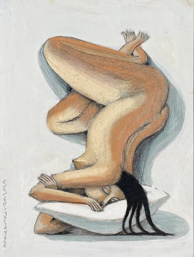 Annie Kurkdjian - Mixed media sur papier