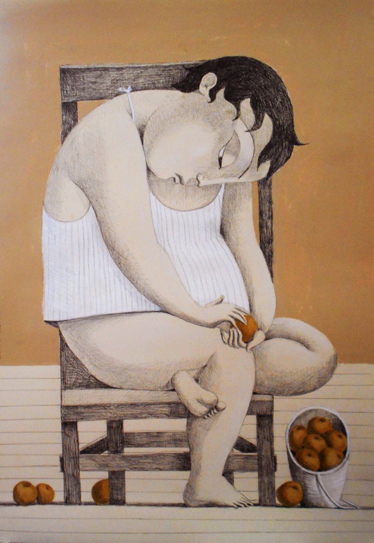 Annie Kurkdjian - Mixed media sur papier