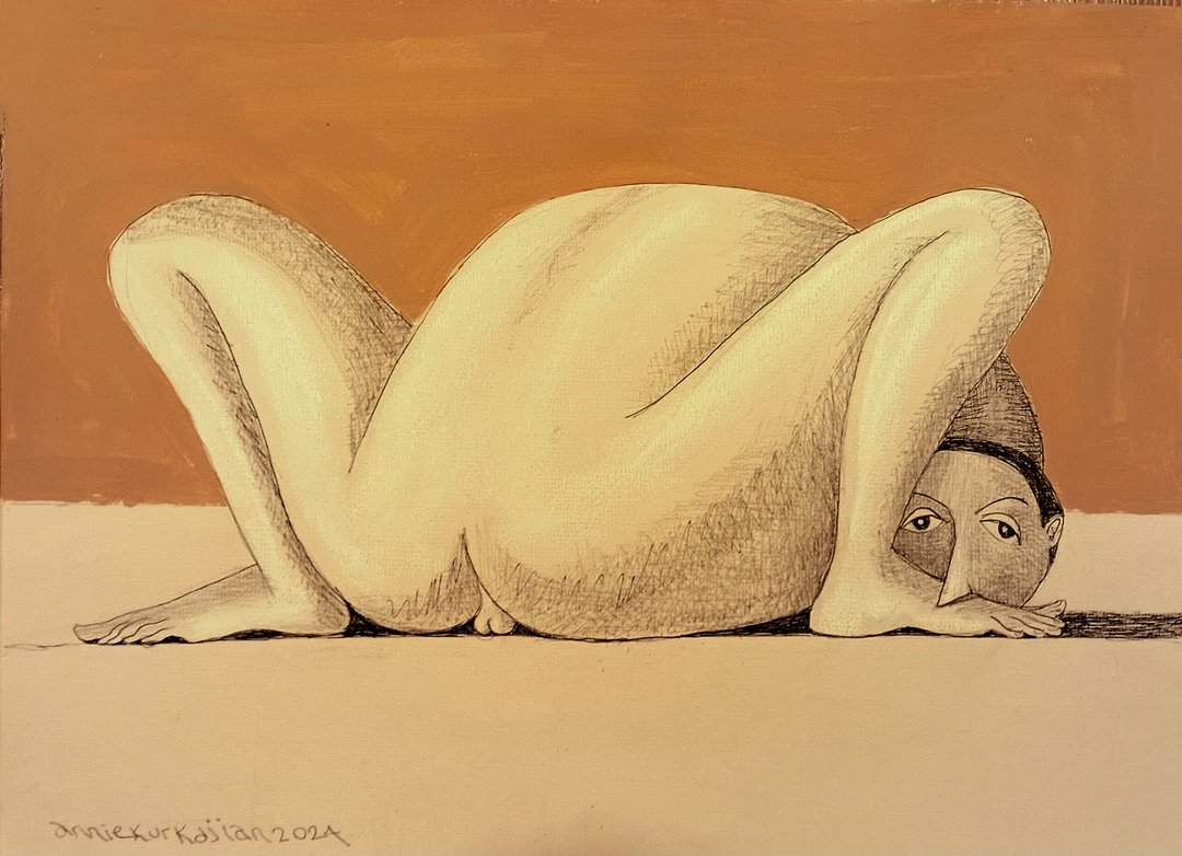 Annie Kurkdjian - Mixed media sur toile