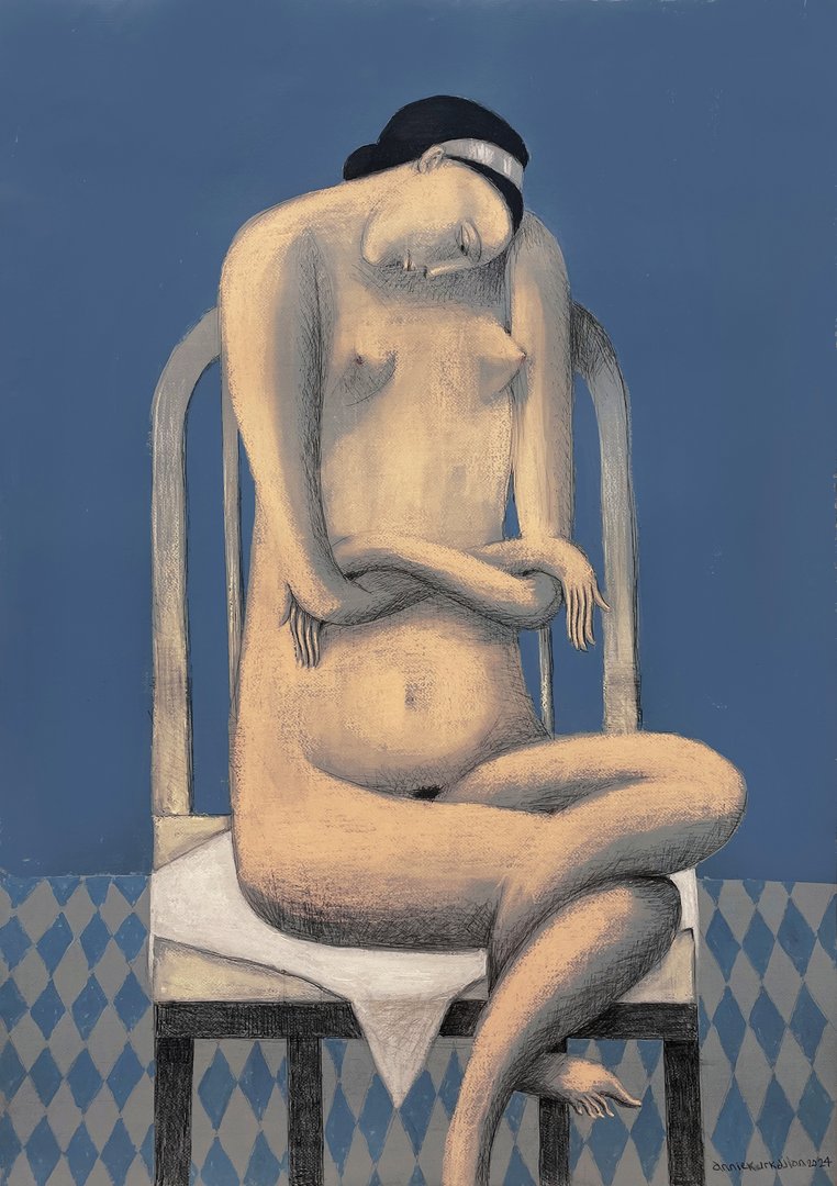 Annie Kurkdjian - Mixed media sur papier
