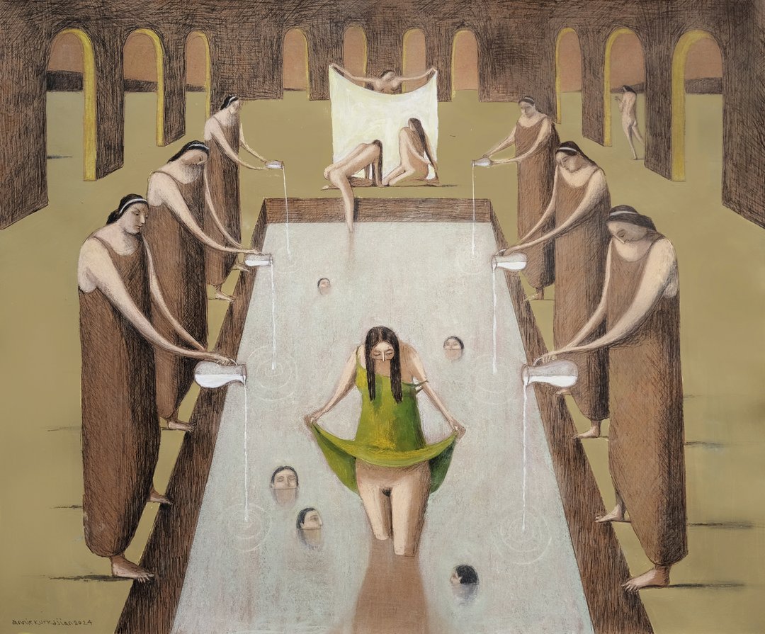Annie Kurkdjian - Mixed media sur papier