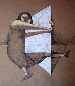 Annie Kurkdjian - Pastel et encre sur papier