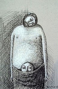 Annie Kurkdjian - Encre ET pastel sur papier