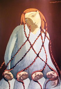 Annie Kurkdjian - Acrylique sur carton